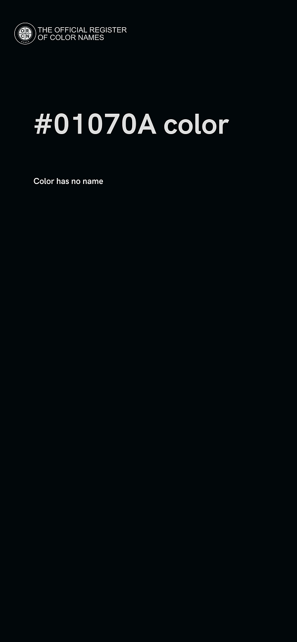 #01070A color image