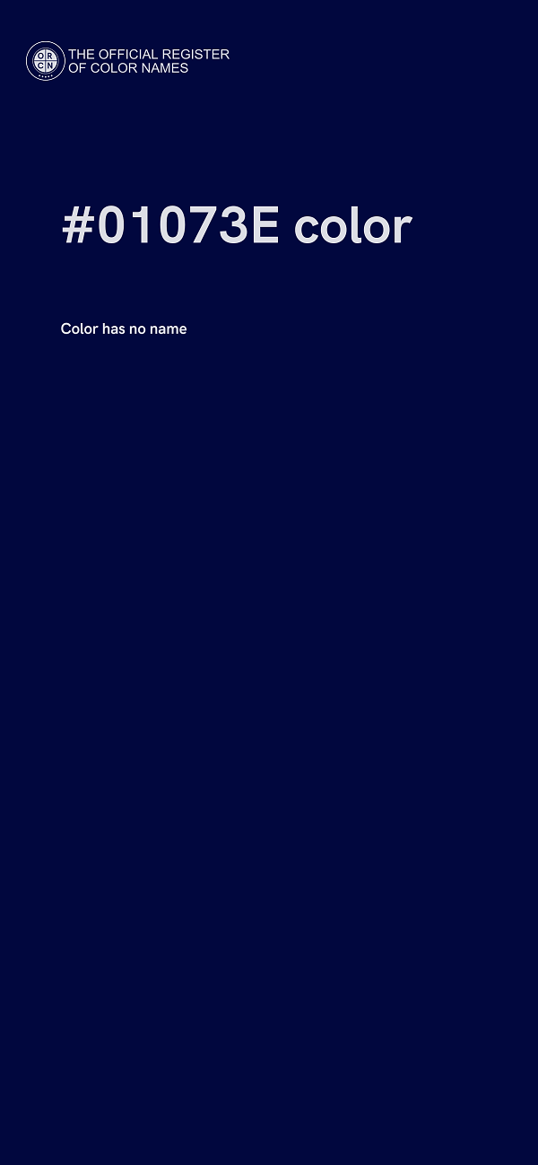 #01073E color image
