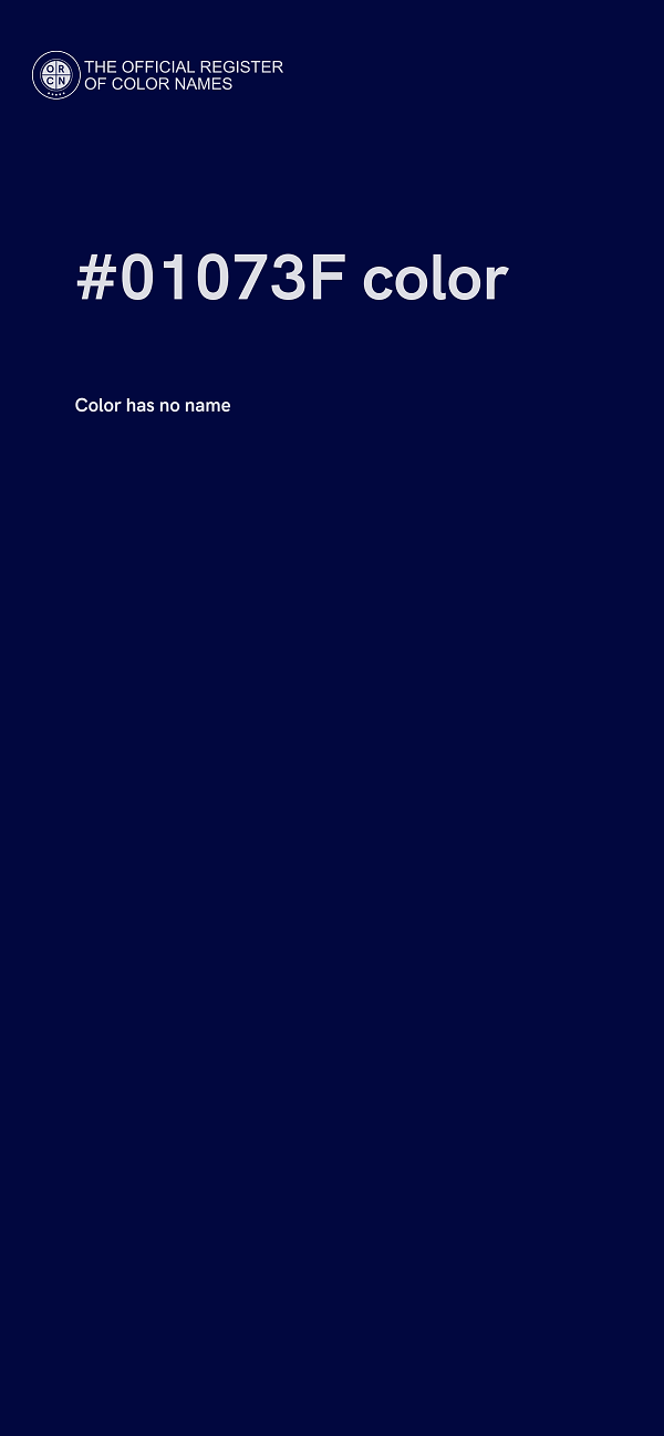 #01073F color image