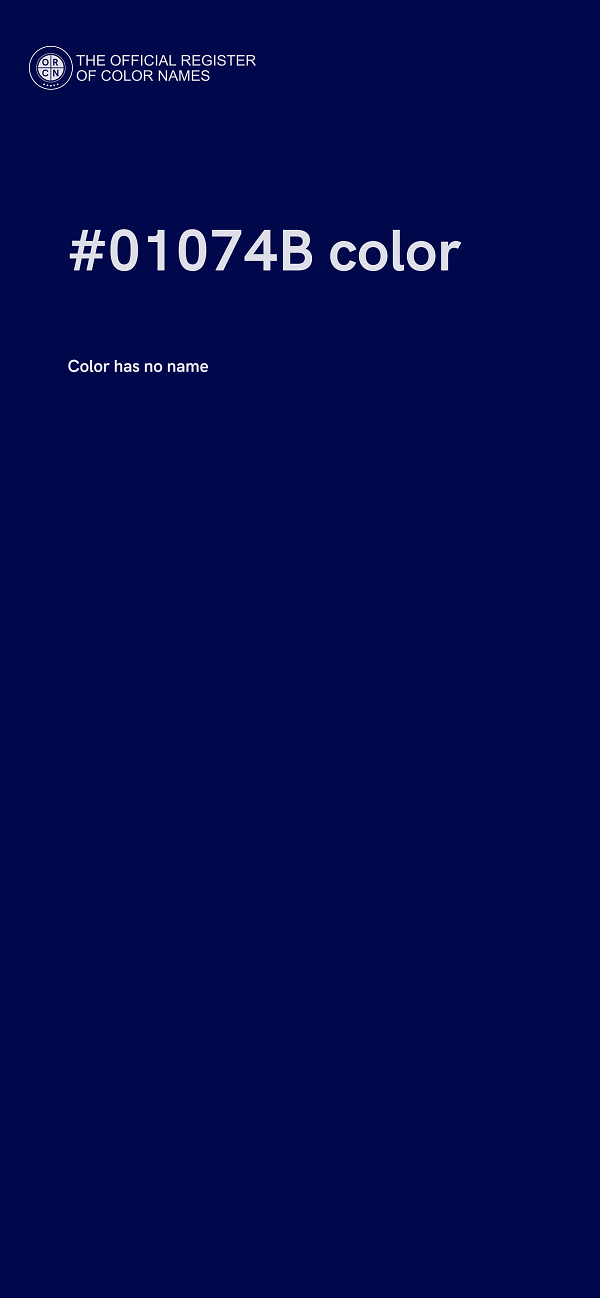 #01074B color image
