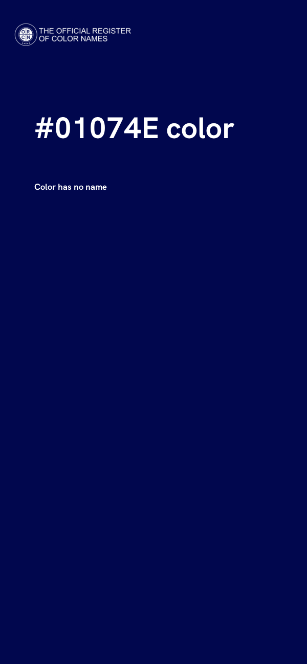 #01074E color image