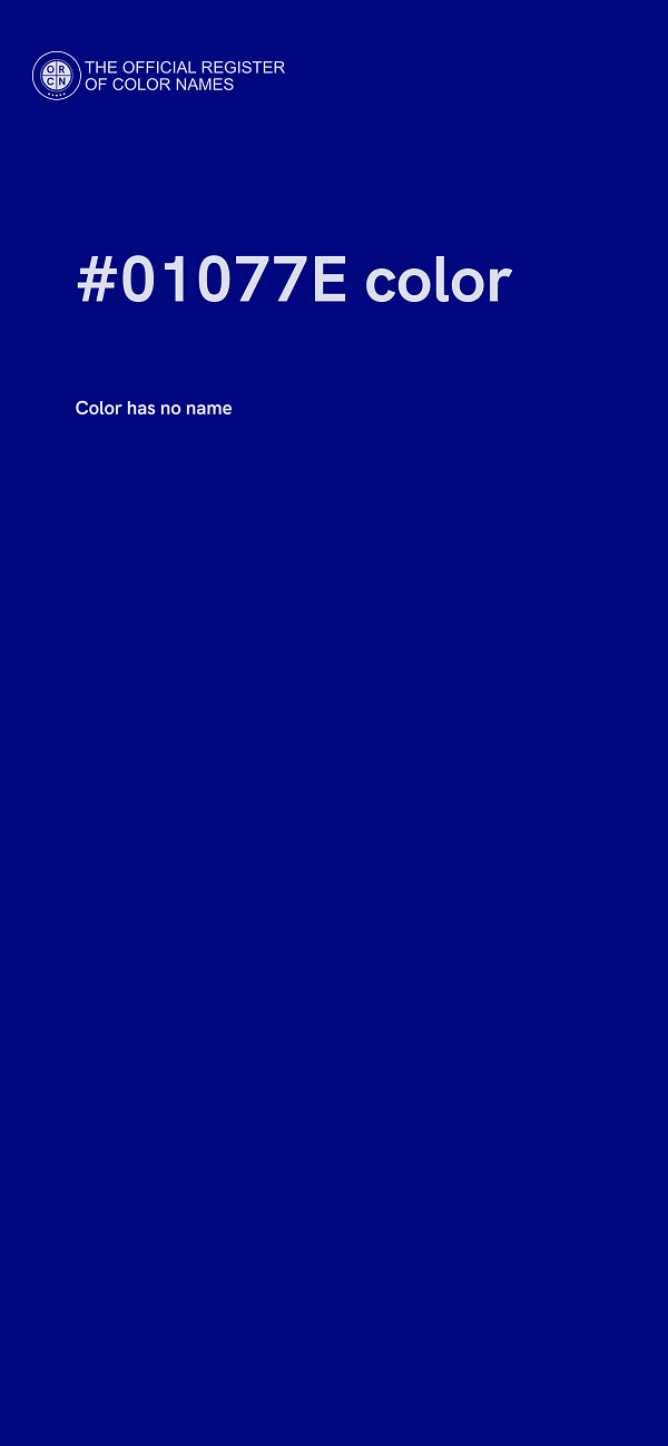 #01077E color image