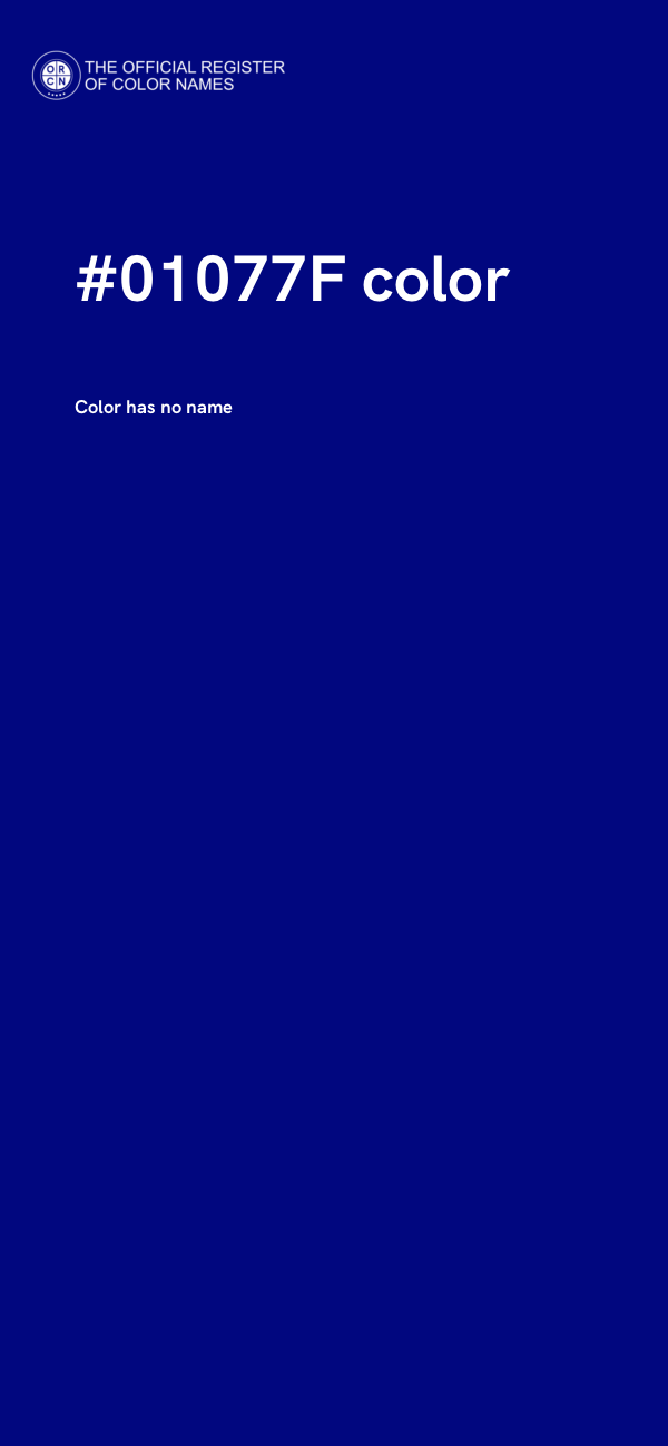 #01077F color image