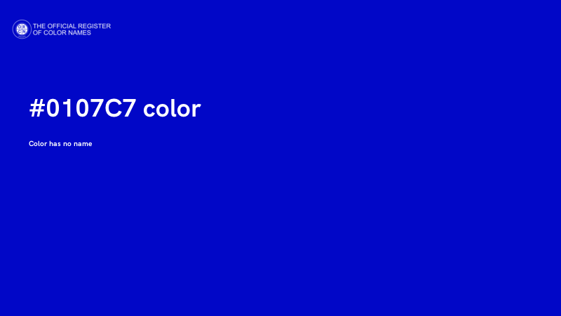 #0107C7 color image