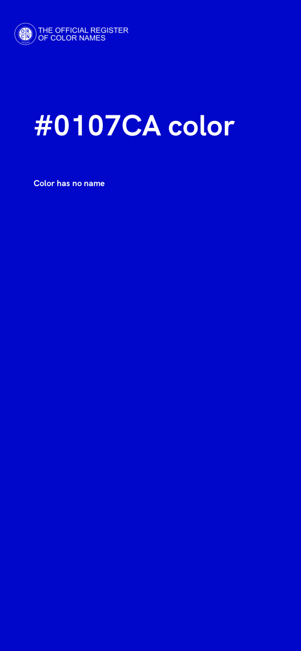 #0107CA color image