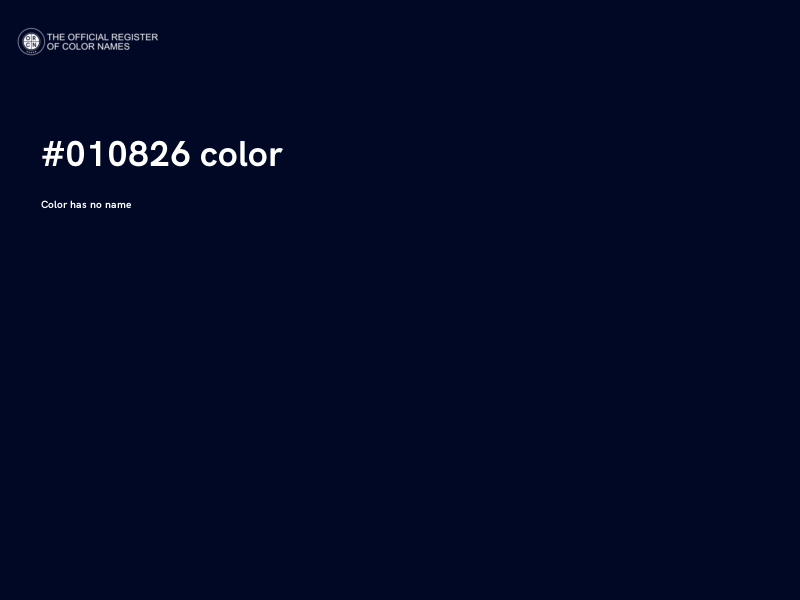 #010826 color image