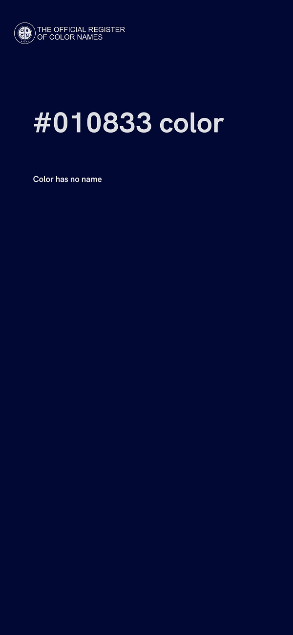 #010833 color image
