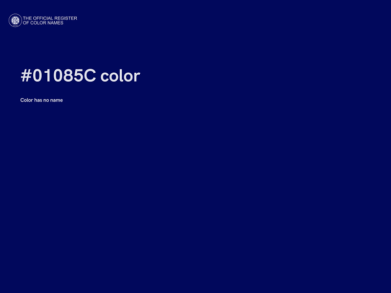 #01085C color image