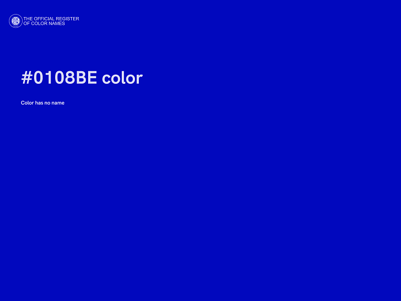 #0108BE color image