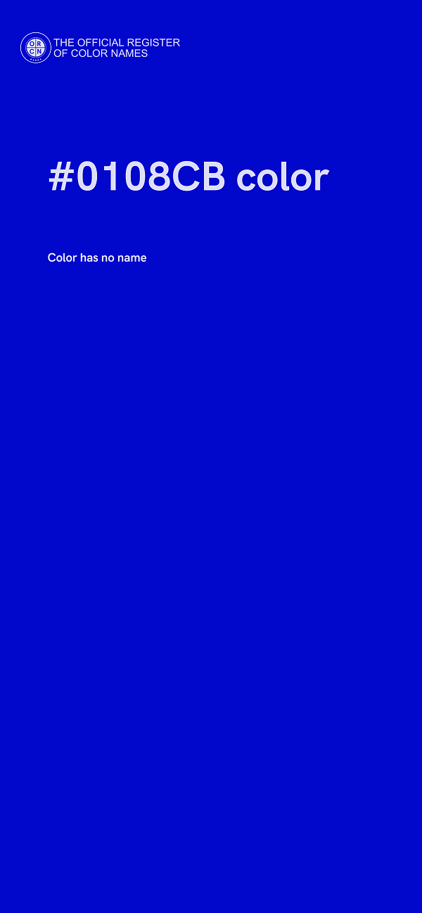 #0108CB color image