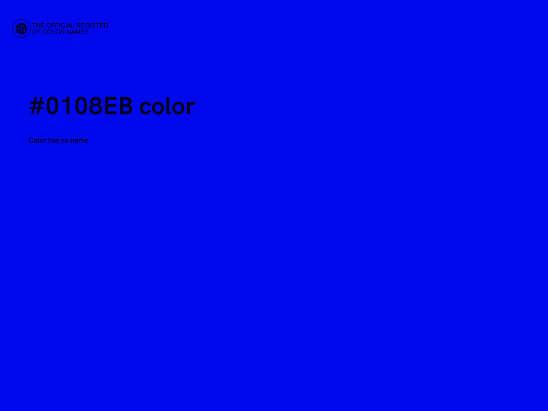 #0108EB color image
