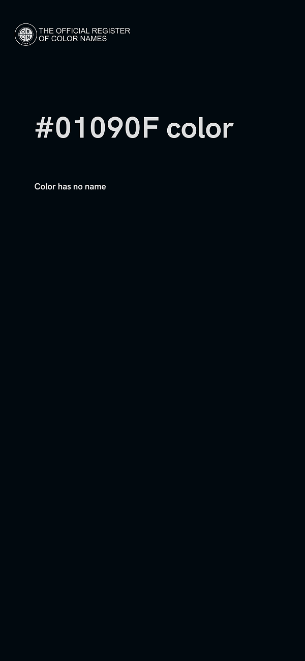 #01090F color image