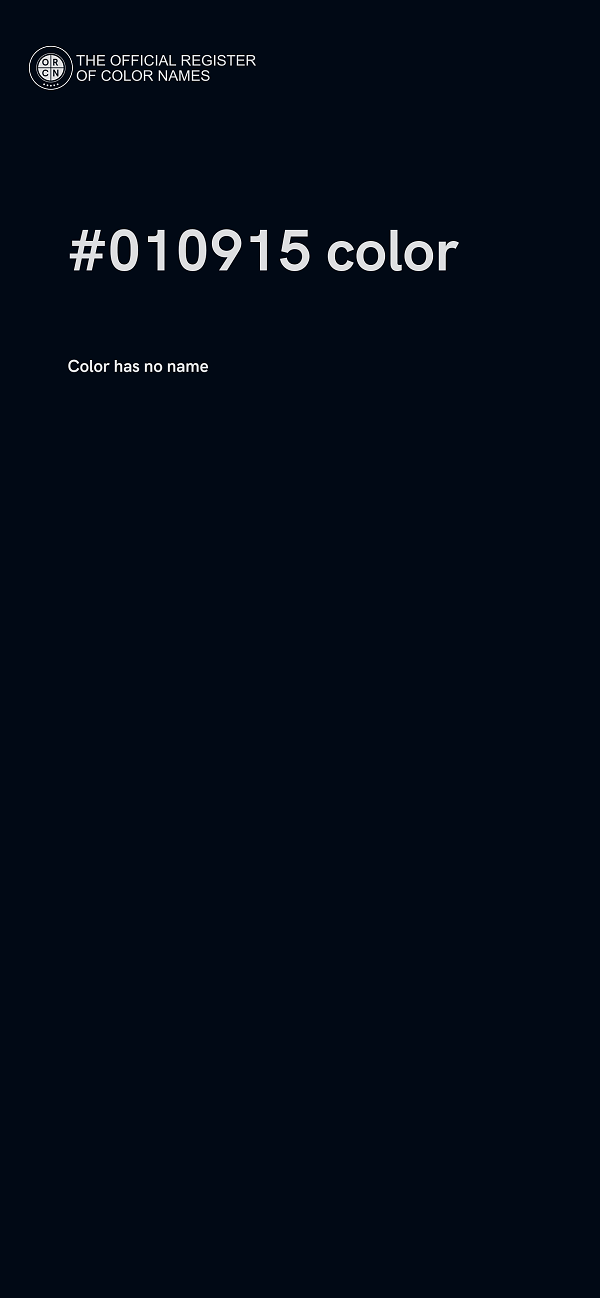 #010915 color image