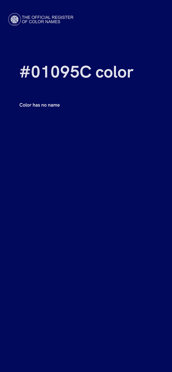 #01095C color image