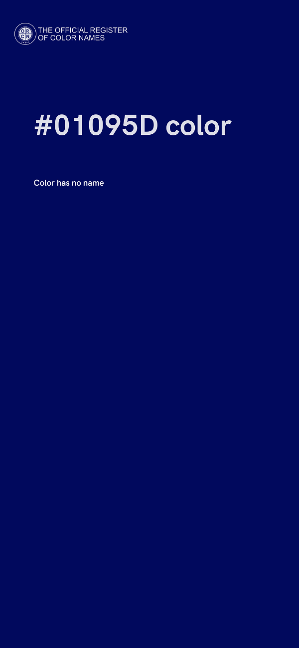 #01095D color image