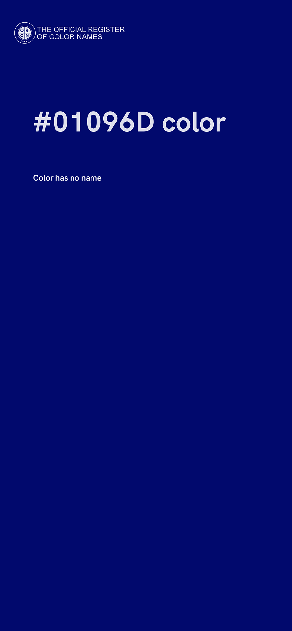 #01096D color image