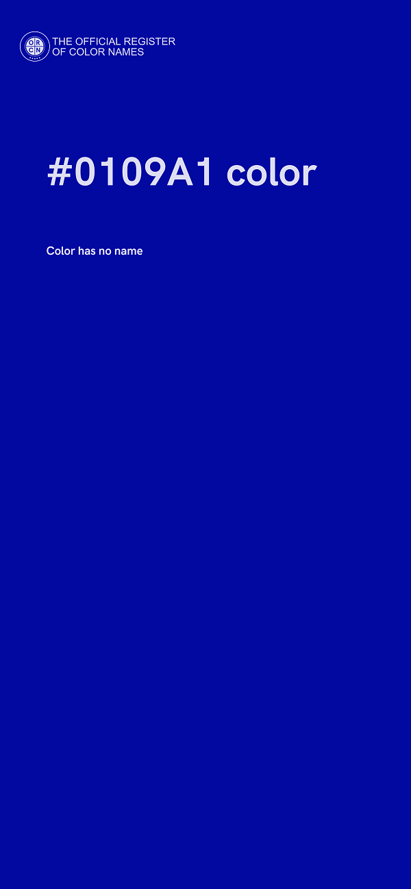 #0109A1 color image