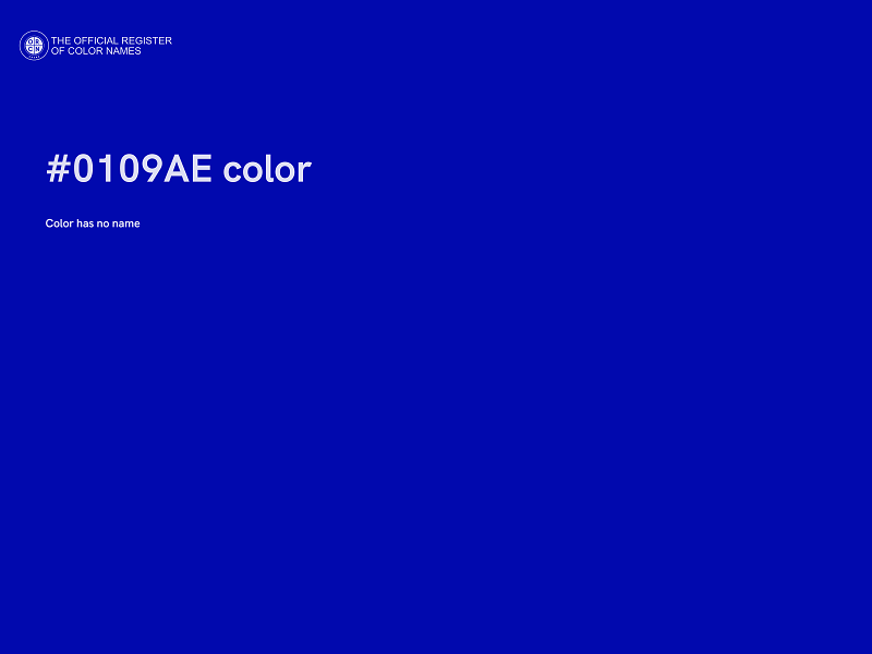 #0109AE color image