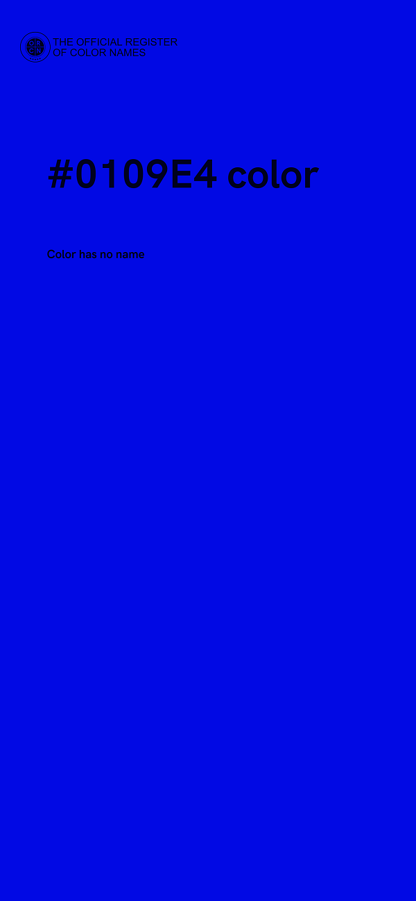 #0109E4 color image