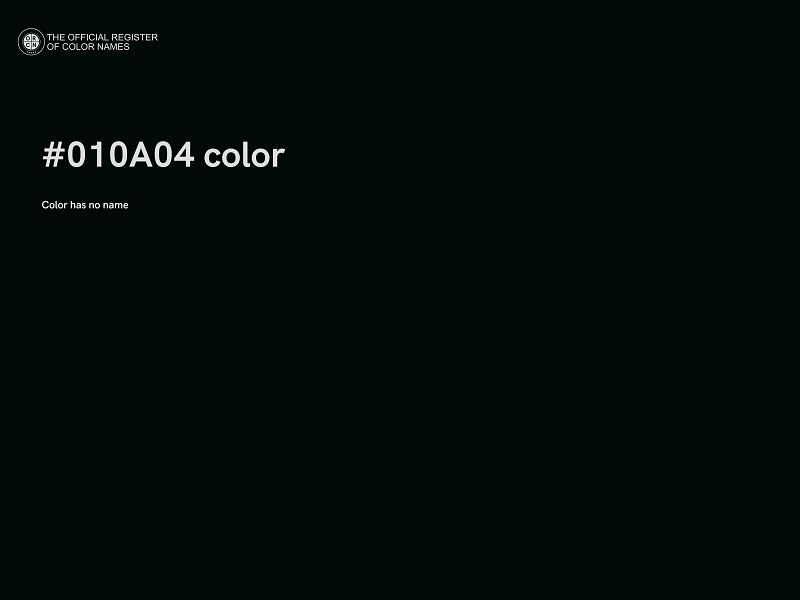 #010A04 color image