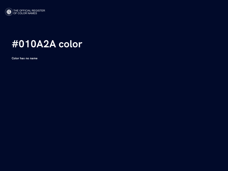 #010A2A color image