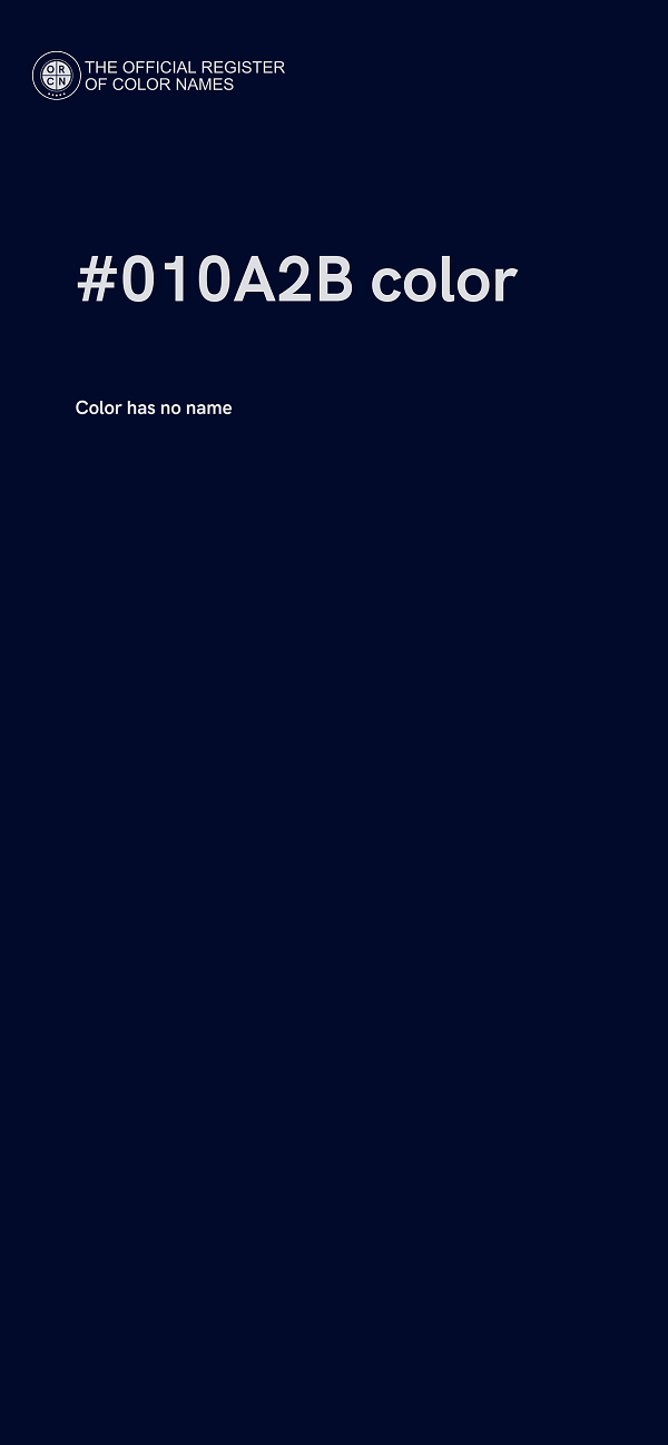 #010A2B color image
