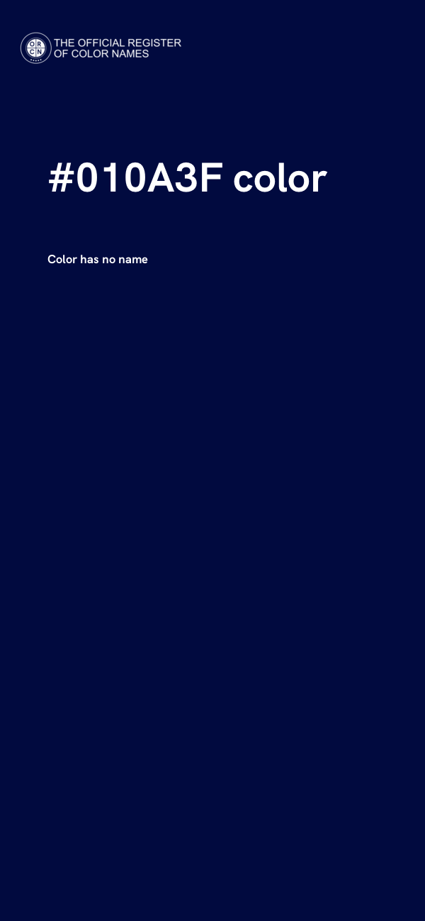 #010A3F color image