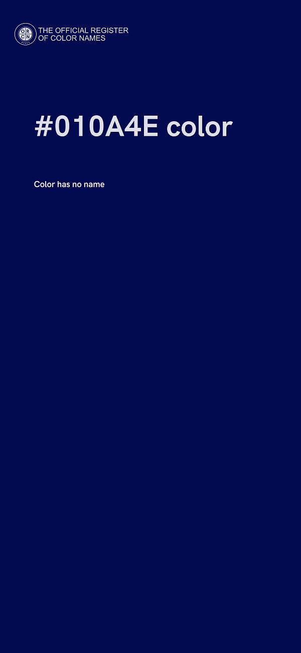 #010A4E color image