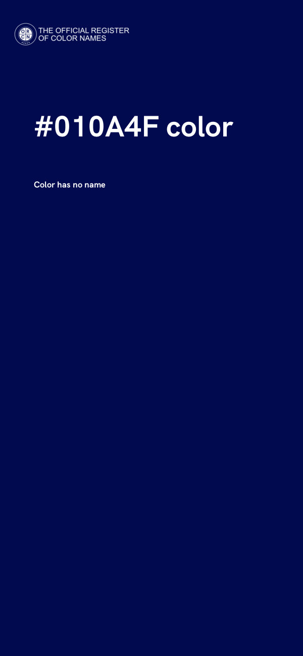 #010A4F color image