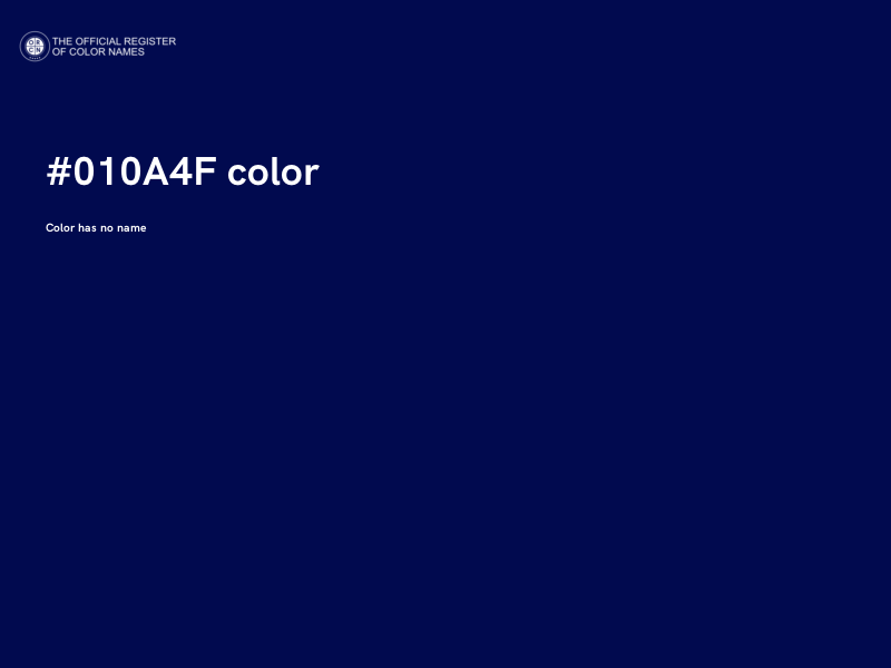 #010A4F color image
