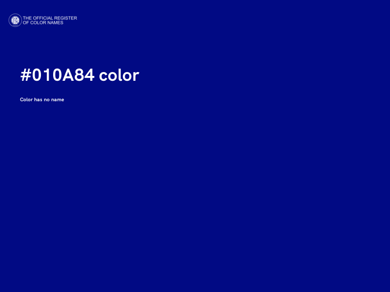#010A84 color image