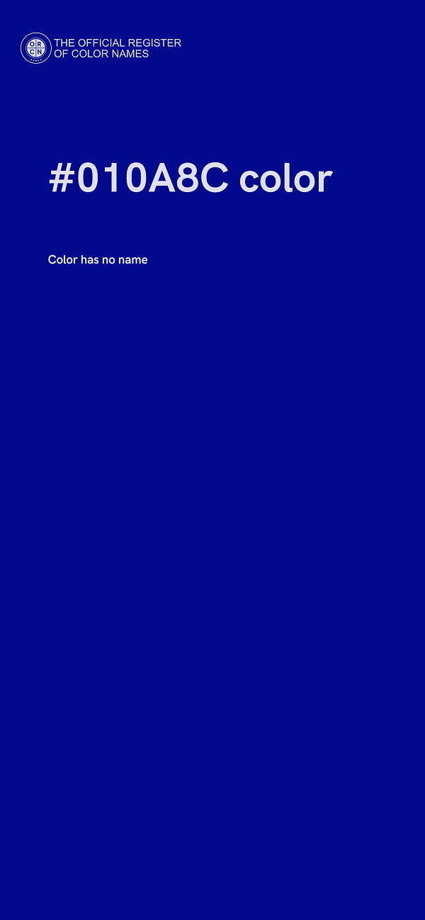 #010A8C color image