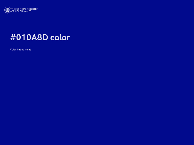 #010A8D color image