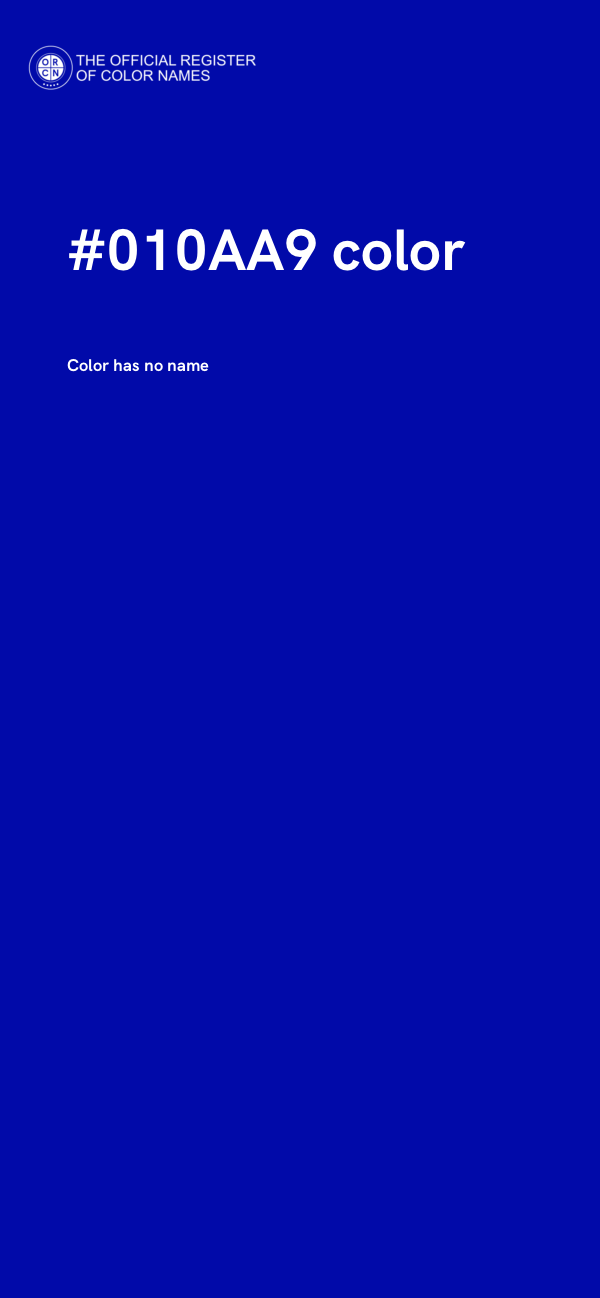 #010AA9 color image