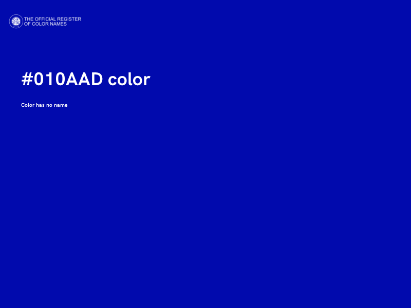 #010AAD color image