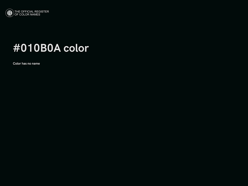 #010B0A color image