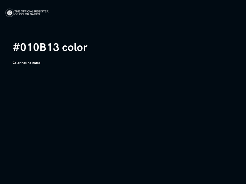 #010B13 color image
