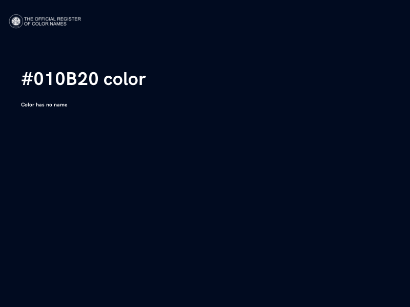#010B20 color image