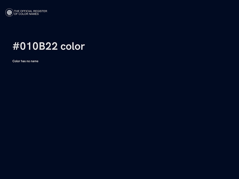 #010B22 color image