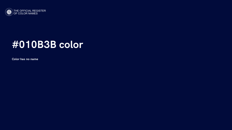 #010B3B color image