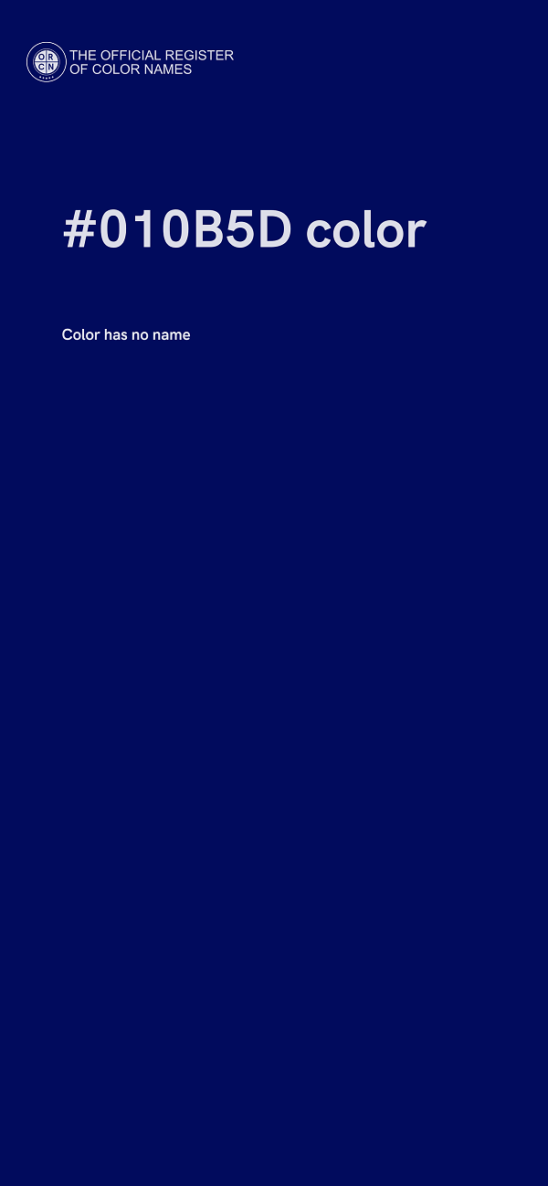 #010B5D color image