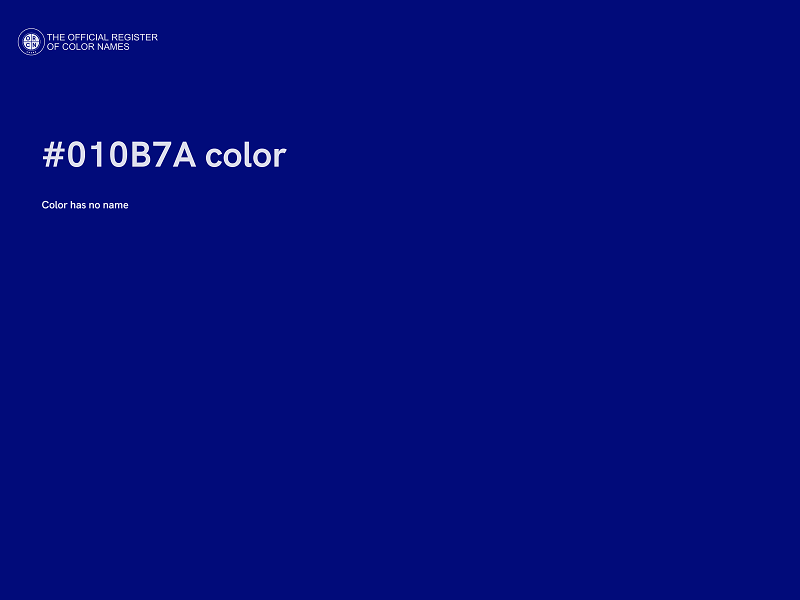 #010B7A color image