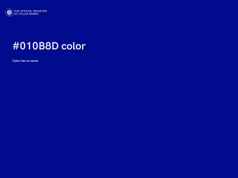 #010B8D color image