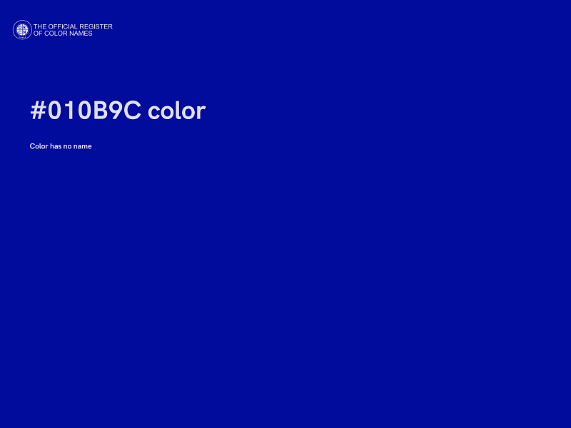 #010B9C color image