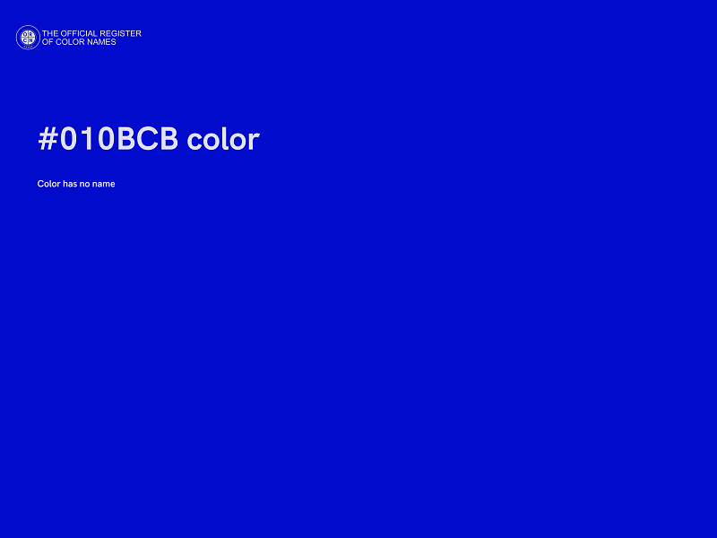 #010BCB color image