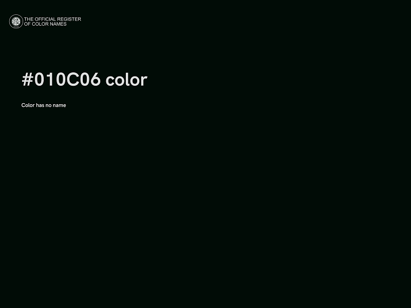 #010C06 color image