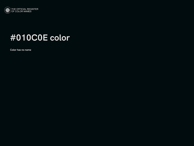 #010C0E color image