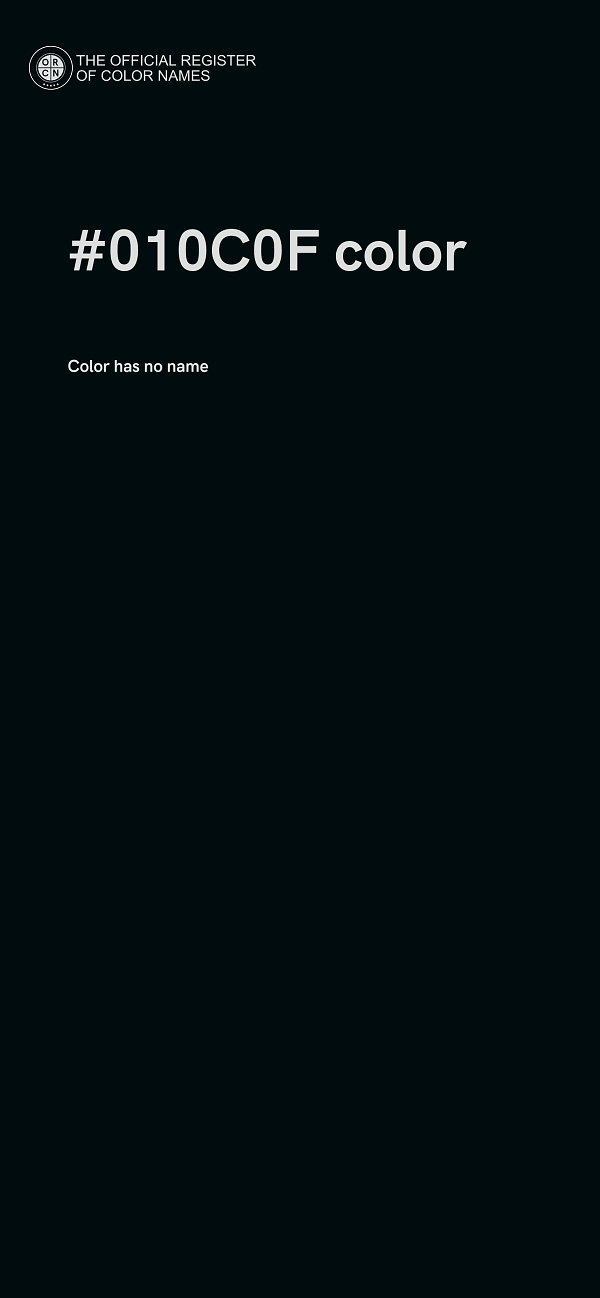 #010C0F color image