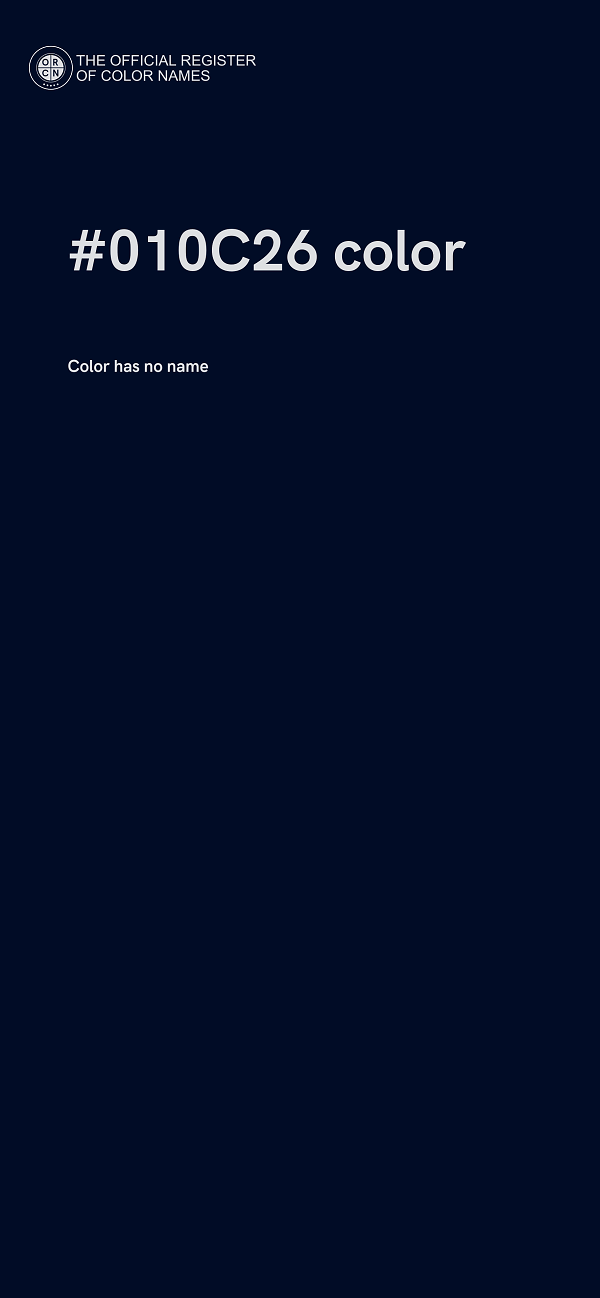 #010C26 color image