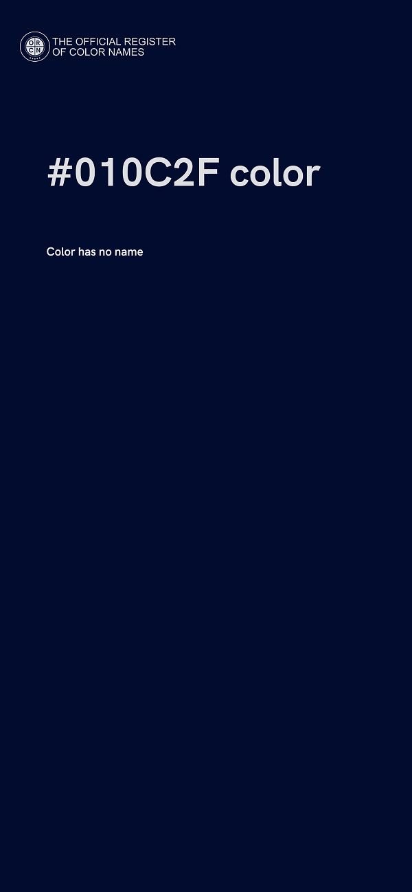 #010C2F color image